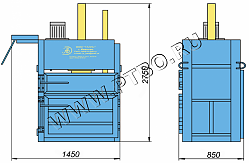 Пресс гидравлический пакетировочный ПГП-12МУ